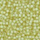 Toho Treasure beads 11/0 Inside-Color Luster Crystal/Opaque Yellow-Lined TT-01-182